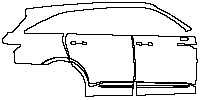KIA Sorento LX 2021 - (right)Door+Side Skirt+Rear Fender