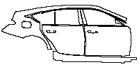 Cadillac CT5 (US) Exterior 2020 - (right) Door+Rear Fender+Side Skirt
