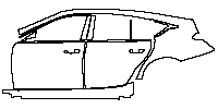 Cadillac CT5 (US) Exterior 2020 - (left) Door+Rear Fender+Side Skirt