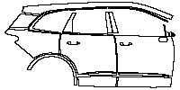Buick Enclave Exterior 2020 - (right) Door+Side Skirt+Rear Fender