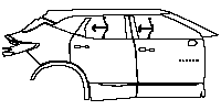 Chevrolet Blazer Exterior 2019 - (right) Door+Rear Fender+Side Skirt (with ''BLAZER'' emblem on front door)