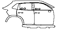 Honda HR-V (US) Exterior 2023 - (right) Door+Rear Fender+Side Skirt
