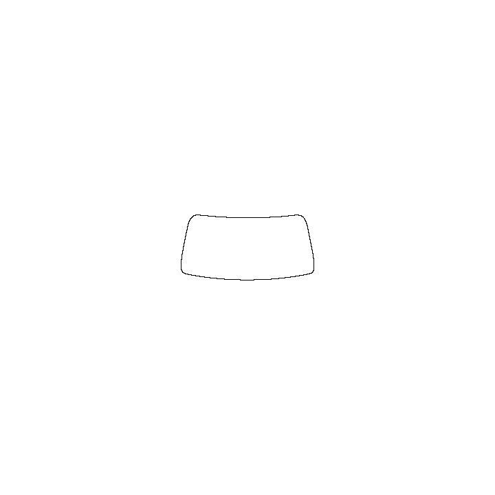 Roewe RX9 Window 2023 - Windshield (without mirror and dotted area cutout)