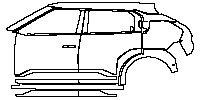KIA EV3 Exterior 2024 - (left) Door+Rear Fender+Side Skirt