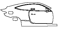 Mercedes-Benz CLE Coupe 2024 - (right) Door+Side Skirt+Rear Fender