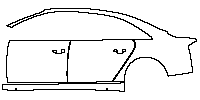 Audi A8 A8 L (Extended Wheelbase) 2011 - (left) Door+Rear Fender+Side Skirt