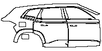 BMW XM Exterior 2023 - (right)Door+Side Skirt+Rear Fender