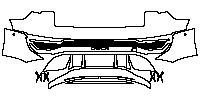 Audi Q8 e-tron SUV 2024 - Rear Bumper (with 4 PDC)