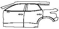 Chevrolet Blazer EV (US) Exterior 2024 - (left) Door+Rear Fender+Side Skirt