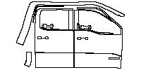 Ford F-150 SuperCrew 2021 - (right)Door+Rear Fender (with ''POWERBOOST'' emblem on doors)