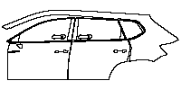 Volkswagen Taos (US) S 2023 - (left) Door+Rear Fender