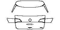 Volkswagen Taos (US) S 2023 - Trunk Lid (with ''TAOS'', ''4MOTION'' emblems)