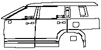 Hyundai Santa Fe (Au) Exterior 2024 - (left) Door+Rear Fender+Side Skirt