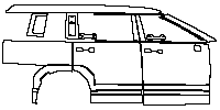 Hyundai Santa Fe (Au) Exterior 2024 - (right) Door+Rear Fender+Side Skirt