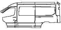 Ford Transit (US) Exterior 2023 - (left) Door+Rear Fender+Side Skirt