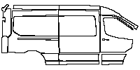 Ford Transit (US) Exterior 2023 - (right) Door+Rear Fender+Side Skirt