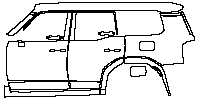 Toyota Land Cruiser (US) Exterior 2024 - (left) Door+Side Skirt+Rear Fender