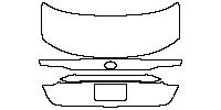 Toyota Corolla (US) Sedan 2020 - Trunk Lid (without emblem, without spoiler)