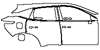 Nissan Qashqai (EU) Tekna+ 2023 - (right) Door+Side Skirt+Rear Fender