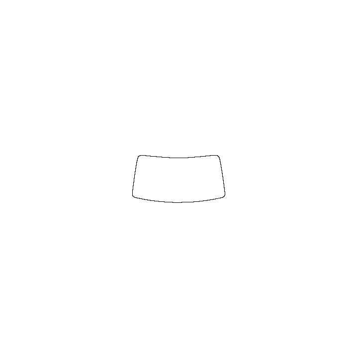 NIO ES6 Window 2023 - Windshield (inside) (without mirror and dotted area cutout)