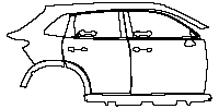 Honda ZR-V (EU) Exterior 2023 - (right) Door+Rear Fender+Side Skirt
