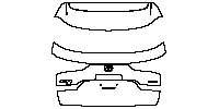 Mazda CX-60 (EU) Exterior 2023 - Trunk Lid (with ''CX-60 AWD'', ''e SKYACTIC PHEV'' emblems)