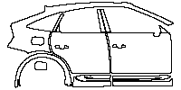 Audi Q5 Q5 Sportback (Standard Wheelbase) 2021 - (right) Door+Side Skirt+Rear Fender