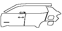 JEEP Avenger Exterior 2024 - (left) Door+Rear Fender (with ''AVENGER'' emblem on front door)