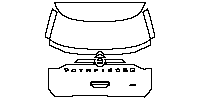 Nissan Pathfinder S 2023 - Trunk Lid (with ''PATHFINDER'' ''4WD''emblem)