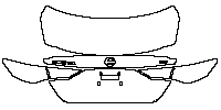 Nissan Sentra (US) SV 2020 - Trunk Lid (with ''SENTRA'', ''SV'' emblems )