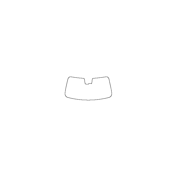 Smart #5 Window 2024 - Windshield (with mirror and dotted area cutout, Edge exceeds the innder side of black cermic by 3mm)