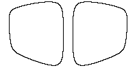 Smart #5 Window 2024 - Rear Quarter (Edge ends at the inner side of dotted area)