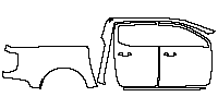 Ford Ranger (EU) MS-RT 2025 - (right) Door+Rear Fender+Side Skirt