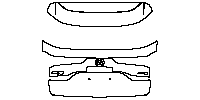Mazda CX-80 (EU) Exterior 2024 - Trunk Lid (with ''CX-80 AWD'', ''e SKYATIV PHEV'' emblems)