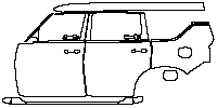 Nissan Armada (US) Exterior 2025 - (left) Door+Side Skirt+Rear Fender