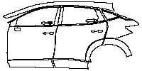 Nissan Ariya (US) Exterior 2023 - (left) Door+Side Skirt+Rear Fender