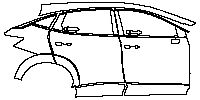 Nissan Ariya (US) Exterior 2023 - (right) Door+Side Skirt+Rear Fender