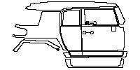 Toyota FJ Cruiser Exterior 2007 - (right)Door+Side Skirt+Rear Fender