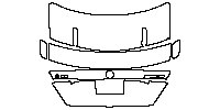 Mercedes-Benz C Class Coupe 2012 - Trunk Lid (with C63 and AMG emblem)