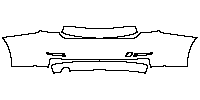BMW 3 Series Sedan 2012 - Rear Bumper (with exhaust)