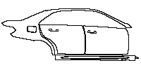 Mercedes-Benz E Class Sedan 2014 - (right) Door+Rear Fender+Side Skirt