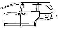 Honda Odyssey (CN) Exterior 2015 - (left) Door+Rear Fender+Side Skirt