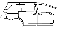 Honda Odyssey (CN) Exterior 2015 - (right) Door+Rear Fender+Side Skirt