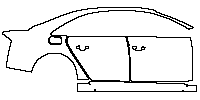 Audi A8 S8 (for Europe) 2013 - (right) Door+Rear Fender+Side Skirt