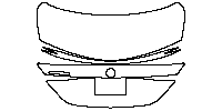 Mercedes-Benz C Class Sedan 2008 - Trunk Lid (with AMG emblem)