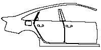 Audi A6 A6 2012 - (right) Door+BC Pillar+Rear Fender+Side Skirt