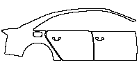 Audi A8 A8 L (Extended Wheelbase) 2016 - (right) Door+Rear Fender