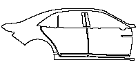 Lincoln Continental Exterior 2017 - (right) Door+BC Pillar+Rear Fender+Side Skirt