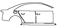 Audi A8 S8 (for Europe) 2013 - (right) Door+Rear Fender+Side Skirt