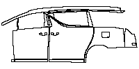 Toyota Alphard ALPHARD Executive Lounge 2015 - (left) Door+B Pillar+Rear Fender+Side Skirt